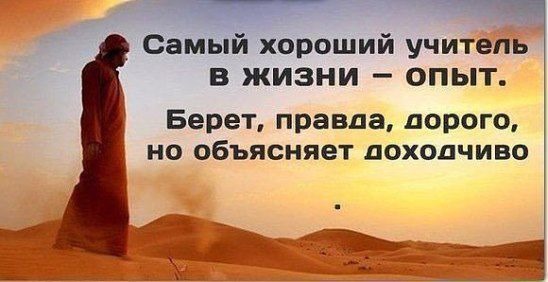 Самый хороший учитель в жизни опыт