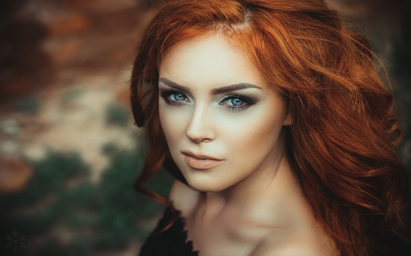 рыжая девушка фото